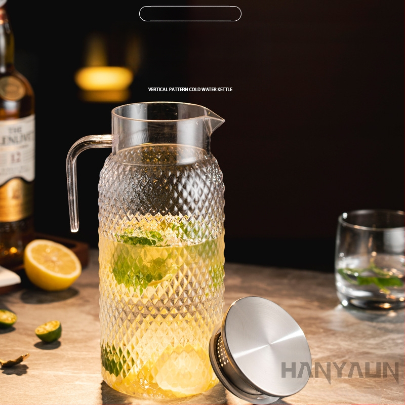 Džbana za studenu vodu, PC materijal, otporna na toplinu, veliki kapacitet, mogućnost otiska logotipa