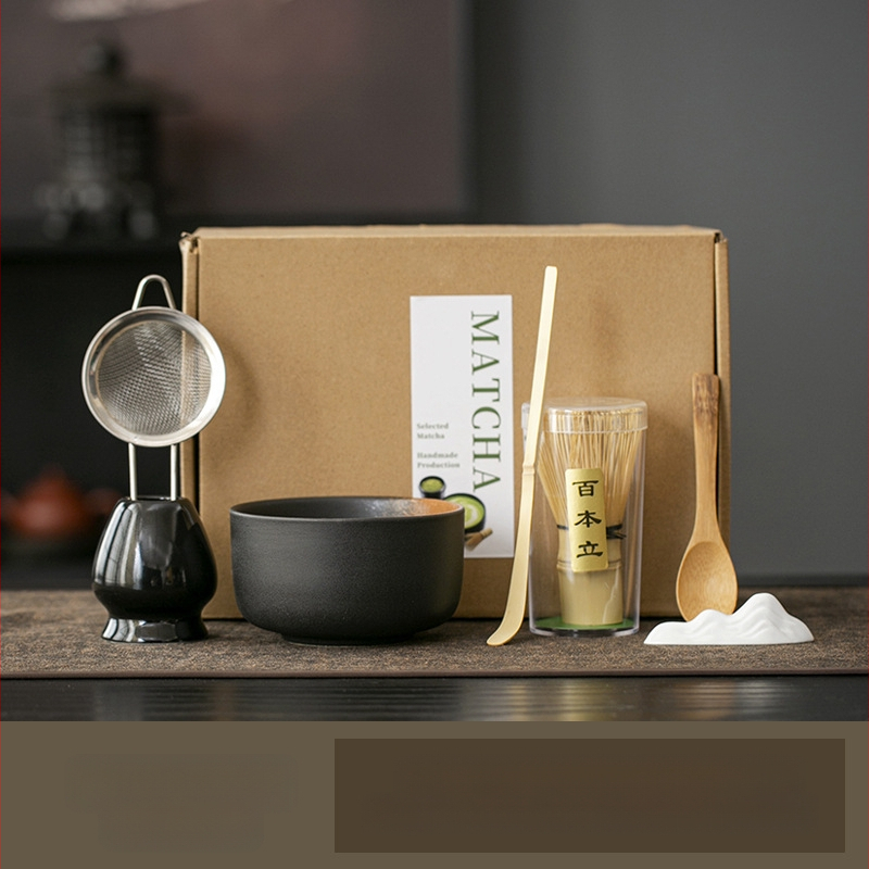 Sedmodijelni bambus set za čajnu ceremoniju u poklon kutiji s logom - Dodaci za ceremoniju čaja, kineski stil