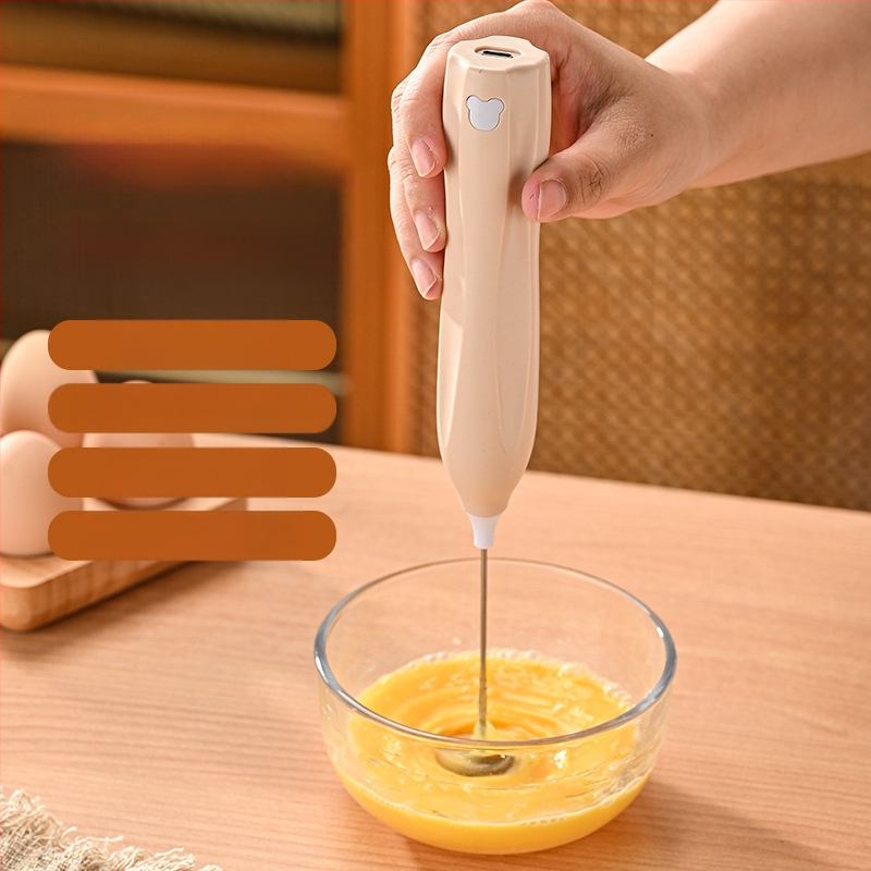 Bežični ručni električni mikser s 3 brzine, pjenjač za mlijeko i muhač za jaja, 150 W, model D6