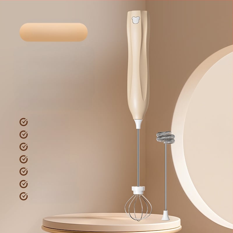 Bežični ručni električni mikser s 3 brzine, pjenjač za mlijeko i muhač za jaja, 150 W, model D6