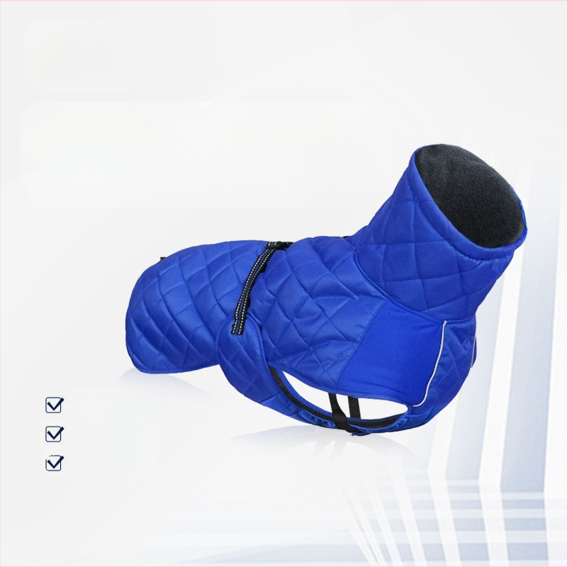 ASMPET Peach Skin kokvilnas suņu jaka – pildīta, rudens/ziemas silta, ārējām pārgājieniem, mājdzīvnieku apģērbs