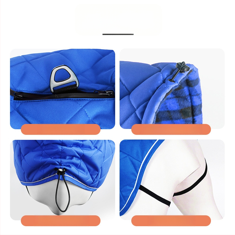 ASMPET Peach Skin kokvilnas suņu jaka – pildīta, rudens/ziemas silta, ārējām pārgājieniem, mājdzīvnieku apģērbs