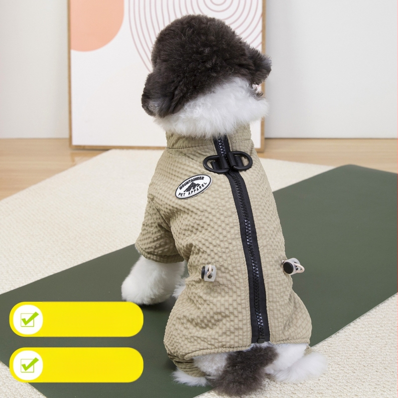 Maziem suņiem apģērbs — poliestera piepildīta jaka ar četrām kājām, universāls, M102601