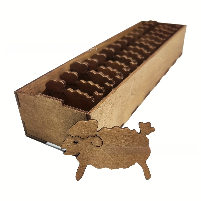 Koka dzīvnieku diegu rullīšu komplekts - Basswood, SZ000452, Yizidao, Amerikas stila dekoratīvs priekšmets