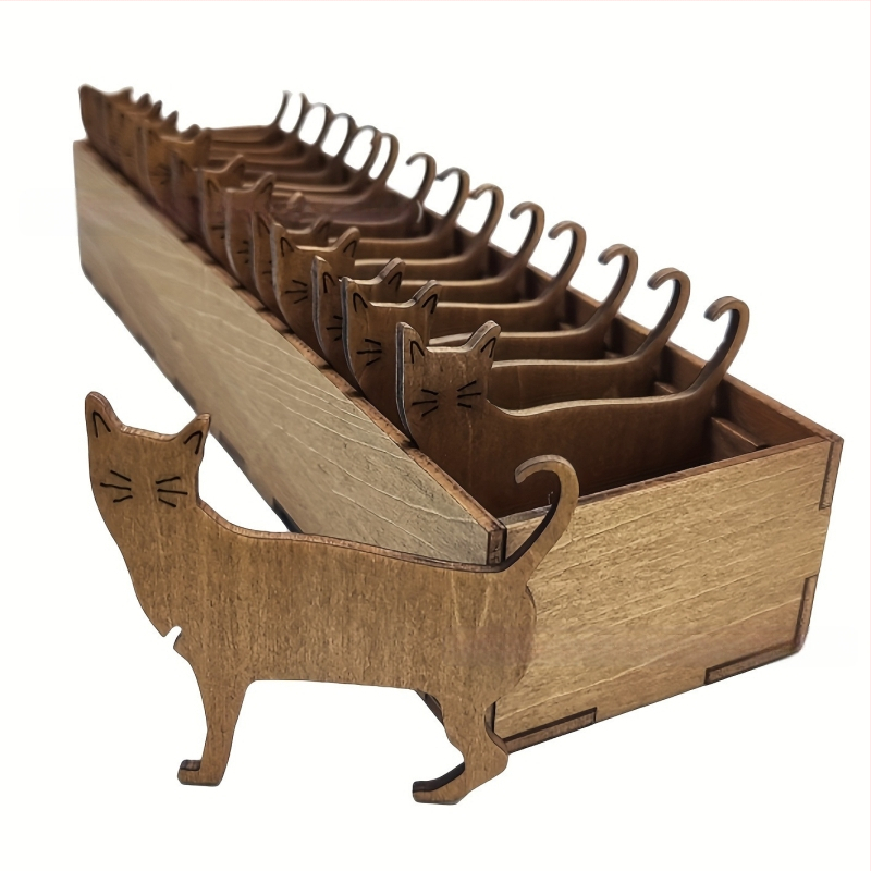 Koka dzīvnieku diegu rullīšu komplekts - Basswood, SZ000452, Yizidao, Amerikas stila dekoratīvs priekšmets