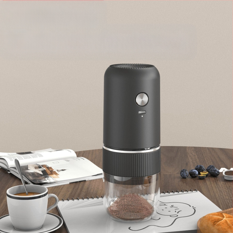 Măcinător electric de cafea pentru uz casnic, compact, reîncărcabil, corp din plastic, greutate 0,5 kg