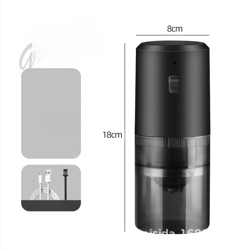 Măcinător electric de cafea pentru uz casnic, compact, reîncărcabil, corp din plastic, greutate 0,5 kg