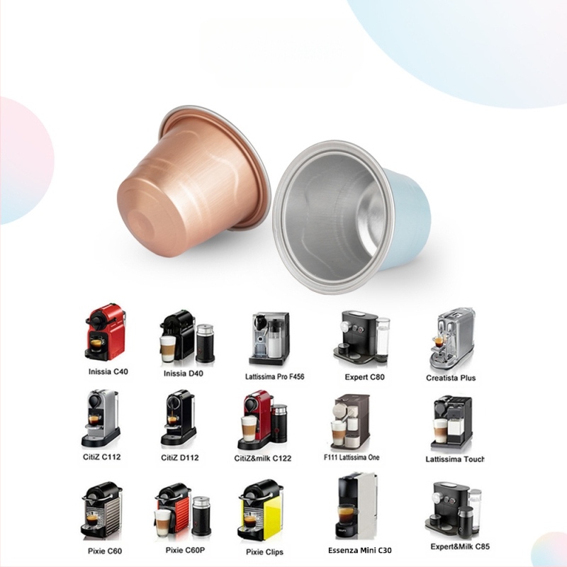 Ceșcuță capsulă de aluminiu pentru cafea, de înaltă calitate, stil simplu, material: folie de aluminiu