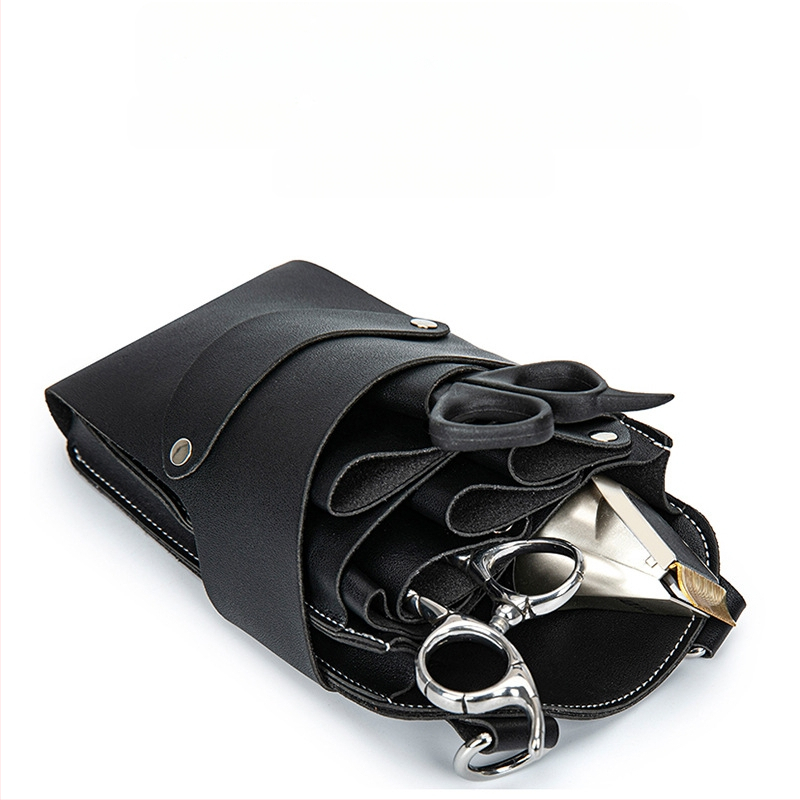 Geantă pentru foarfeci de coafură – curea crossbody, trusă de unelte de frizerie cu 7 compartimente pentru foarfeci