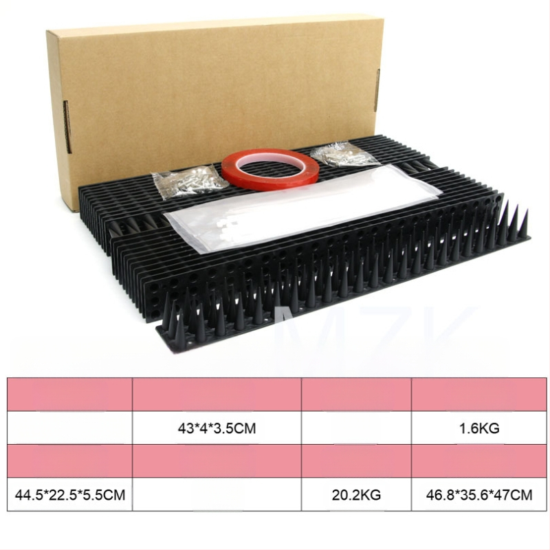 Vrtna dekoracija – PP bodlje protiv ptica, model MZK-43-24, repelent ptica, otporan na mačke