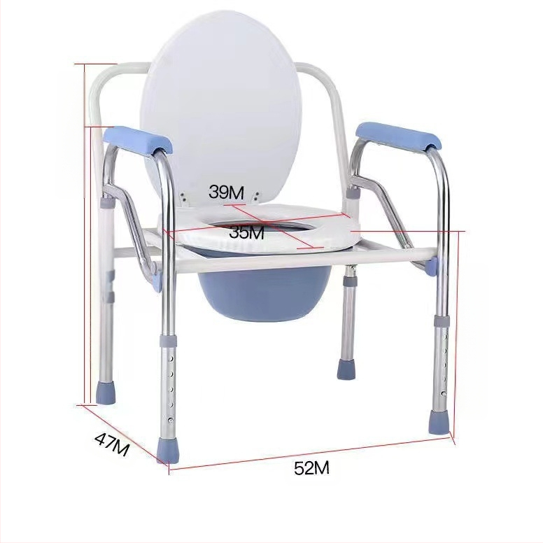 Qiyue Sulankstomos nerūdijančio plieno tualeto kėdė senjorams ir neįgaliesiems, Daugiafunkcinis, Su spausdintu logotipu, Pritaikomas