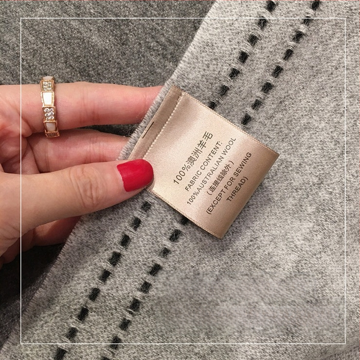 Kakla šalle, 100% vilna, warp-knitted audums, siltums un putekļu aizsardzība, rudens lietošanai, daudzpusīgs stils