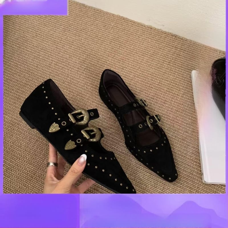 Ženske cipele s oštrim nosom i skrivenim podizanjem visine, PU gornji dio, PU uložak, Slip-On, nizak mačji pet (PU gornji; PU uložak; Slip-On; niski pet; srednje otvaranje)