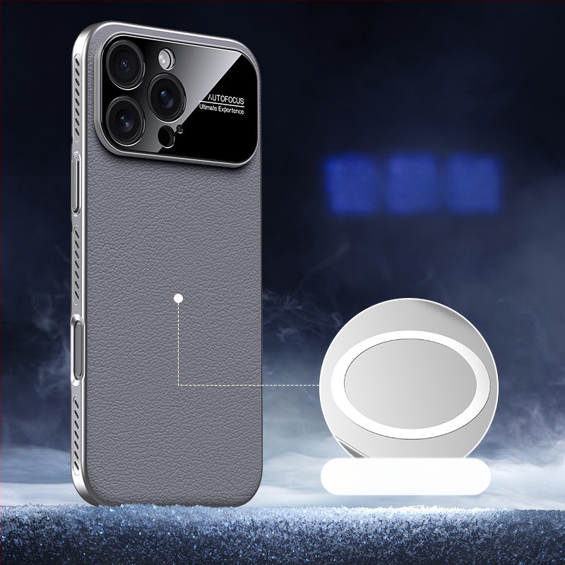 Kemény hátlap iPhone 14, 14 Pro és 14 Pro Max modellhez — PC anyag, domborított felület, hőelvezetés, mágneses zár, ütésálló védelem