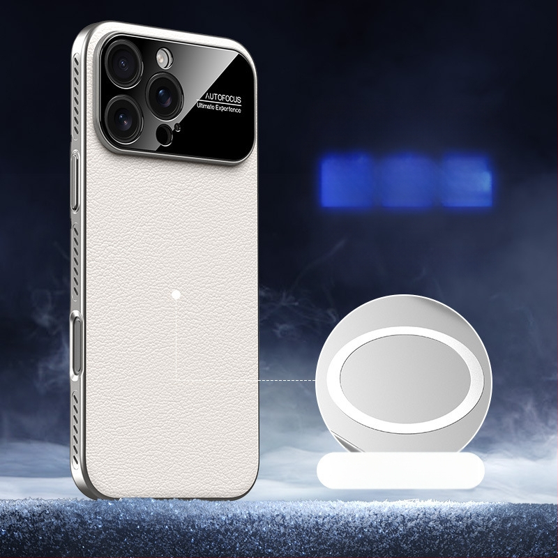 Kemény hátlap iPhone 14, 14 Pro és 14 Pro Max modellhez — PC anyag, domborított felület, hőelvezetés, mágneses zár, ütésálló védelem