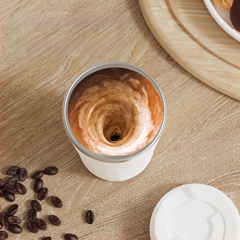 Неръждаема стомана чаша за кафе със самобъркване и магнит, презареждаща, преносима, модел MY-304, минималистичен стил
