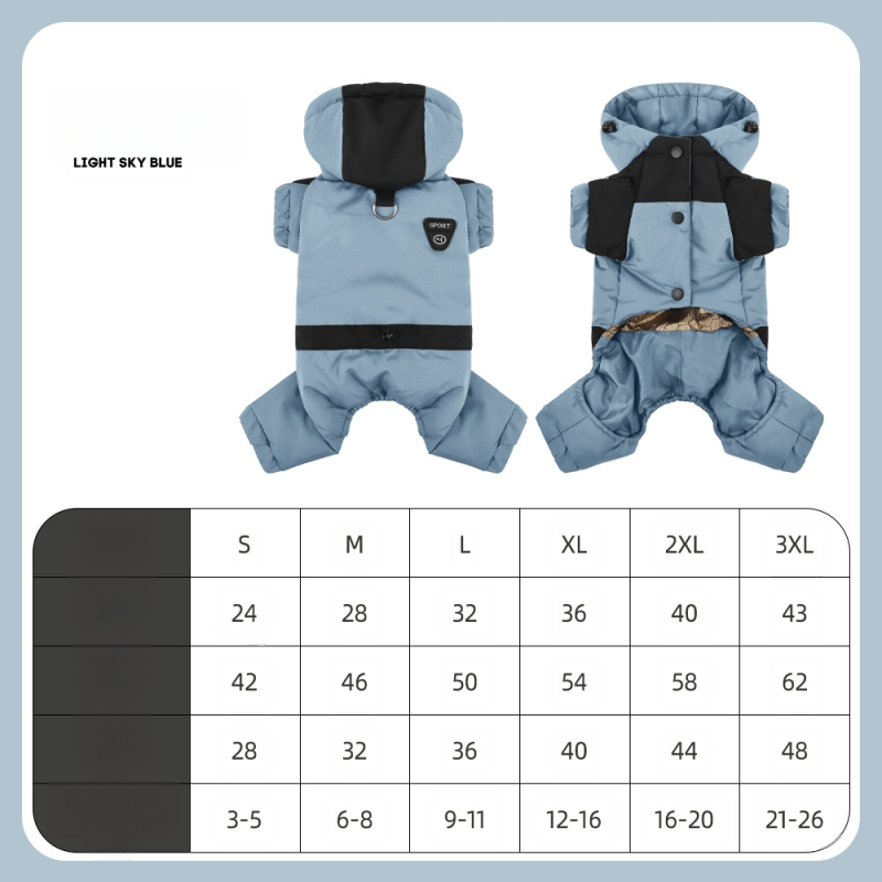 Kutyák négy lábára szóló ruházat, poliészter kabát, szabadidő-stílusú ruházat háziállatoknak