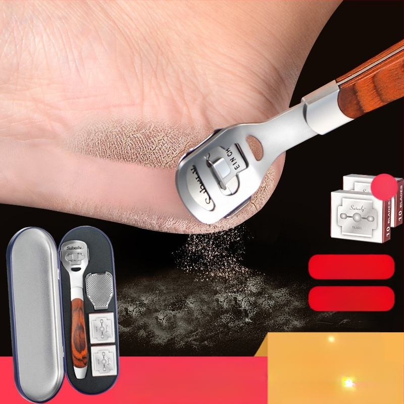 Σετ εργαλείων περιποίησης ποδιών για αφαίρεση νεκρού δέρματος και κακών, κατασκευασμένο από πλαστικό και ανοξείδωτο ατσάλι, σχήμα: πένσες αυλακώσεων νυχιών, κατάλληλο για παιδιά