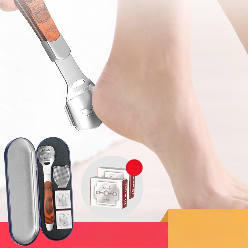 Σετ εργαλείων περιποίησης ποδιών για αφαίρεση νεκρού δέρματος και κακών, κατασκευασμένο από πλαστικό και ανοξείδωτο ατσάλι, σχήμα: πένσες αυλακώσεων νυχιών, κατάλληλο για παιδιά