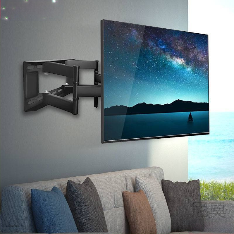 Qian Dun Zidni nosač za LCD TV – teleskopni rameni nosač s 90° nagibom, ručno upravljanje