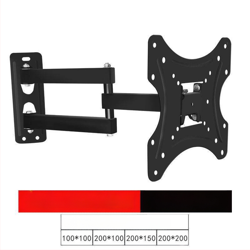 Qian Dun Zidni nosač za LCD TV – teleskopni rameni nosač s 90° nagibom, ručno upravljanje