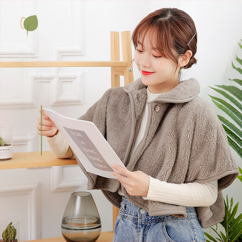 Šalles-pelerīna no jēra vilnas rudens–ziemas siltumam, vienkrāsains raksts, warp adīts audums, saglabā siltumu