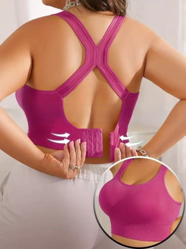 Meilaiyi 8680 αθλητικό χωρίς ραφές σουτιέν – πλήρης Κούπα, Push-Up, πίσω κούμπωμα τεσσάρων σειρών, νάιλον ύφασμα με επένδυση σπαντέξ