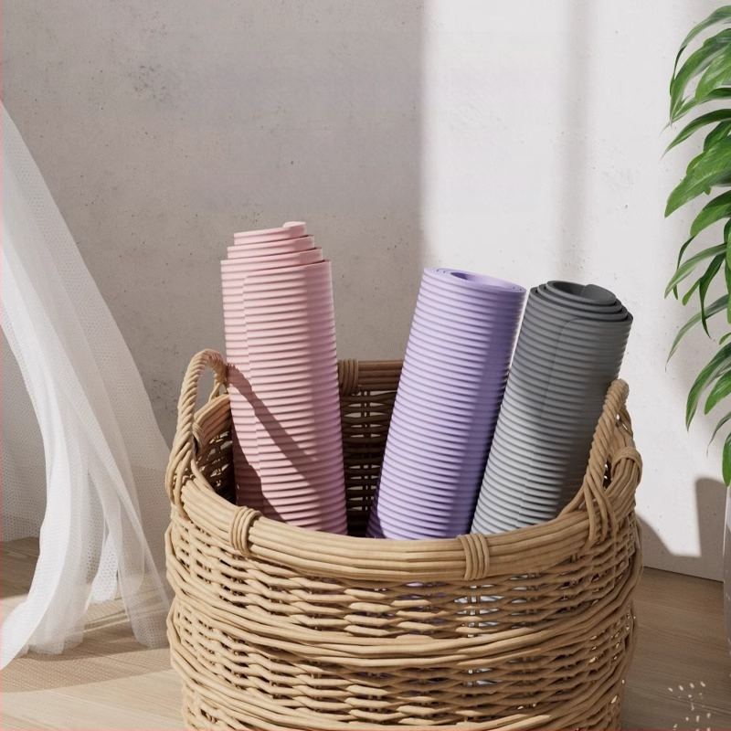 Chengbai jogas paklājs, materiāls NBR, biezums 10 mm, svars 300 g, vienkrāsains dizains, piemērots fitness un dejai