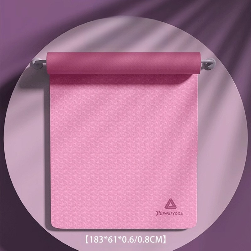 Chengbai jogas paklājs, materiāls NBR, biezums 10 mm, svars 300 g, vienkrāsains dizains, piemērots fitness un dejai