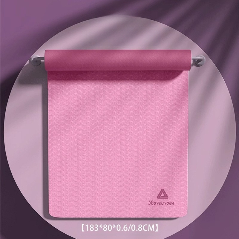 Chengbai jogas paklājs, materiāls NBR, biezums 10 mm, svars 300 g, vienkrāsains dizains, piemērots fitness un dejai