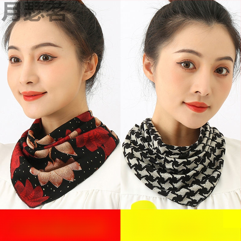 Koreai stílusú háromszög nyakmelegítő télre, Yue Se Ming márka, fő anyag tartalma 11–20%.