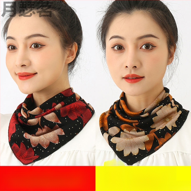 Koreai stílusú háromszög nyakmelegítő télre, Yue Se Ming márka, fő anyag tartalma 11–20%.