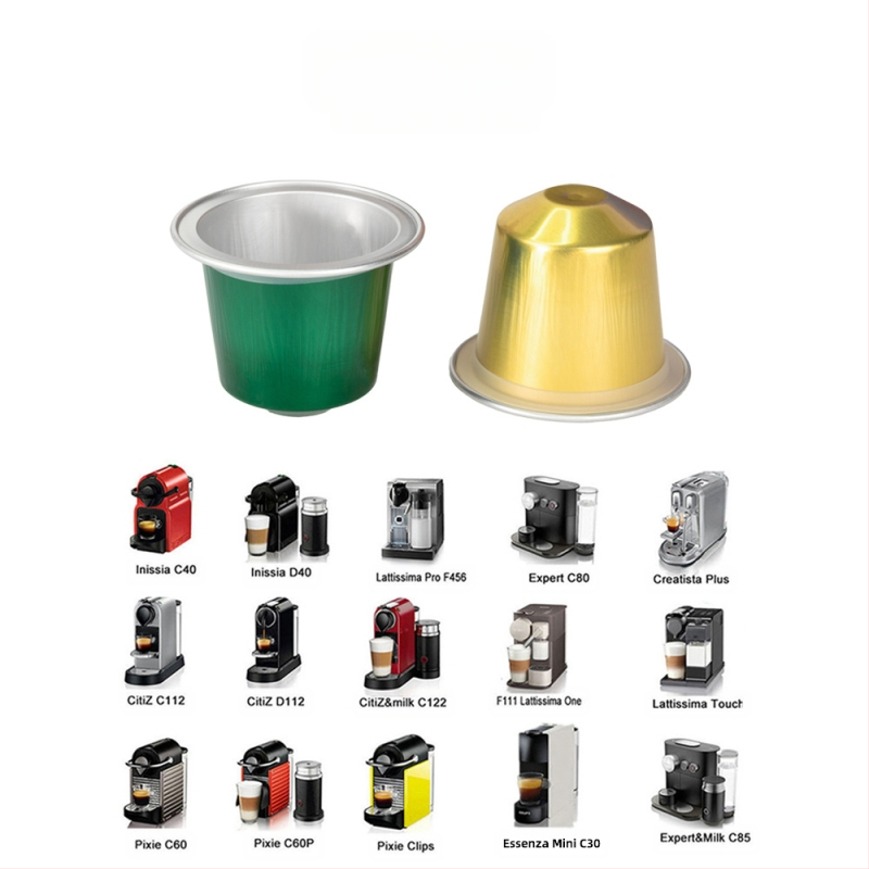 Обвивка за кафе капсули, еднократна – алуминиево фолио, съвместима с Nestlé Small