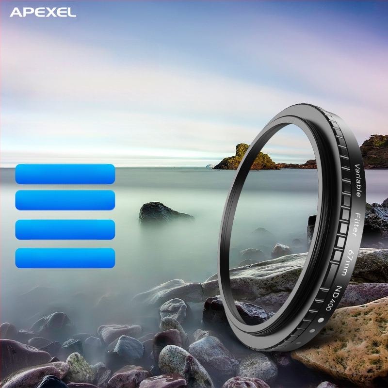 APEXEL Mobilā tālruņa filtrs ar regulējamu ND un CPL – ND2-32/2-400, Polarizators, APL filtrs