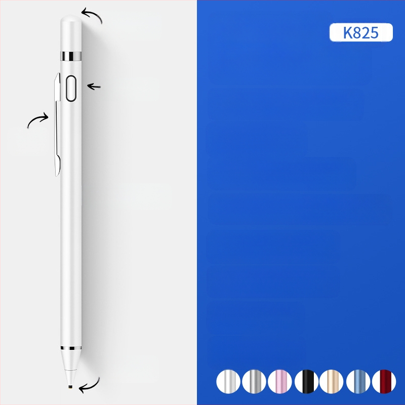 yksong Kapacitīvs stiluss mobilajām ierīcēm — metāla korpuss, magnētiska uzlāde, universāla kapacitīvā ekrāna saderība, kompakts un pārnēsājams