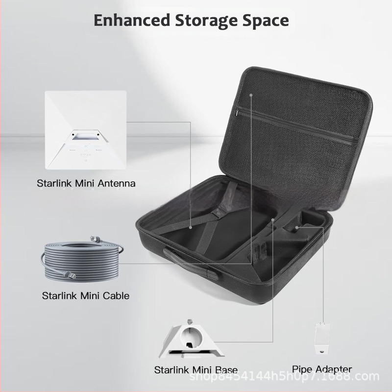 EVA cieta korpusa pārnēsājamā instrumentu kaste Starlink uztvērēja/maršrutētāja piederumiem, modelis ZY250919; materiāls: kompozīts; kravnesība: 5; pret viltojumu marķējums; ūdensnecaurlaidīgs iepakojums