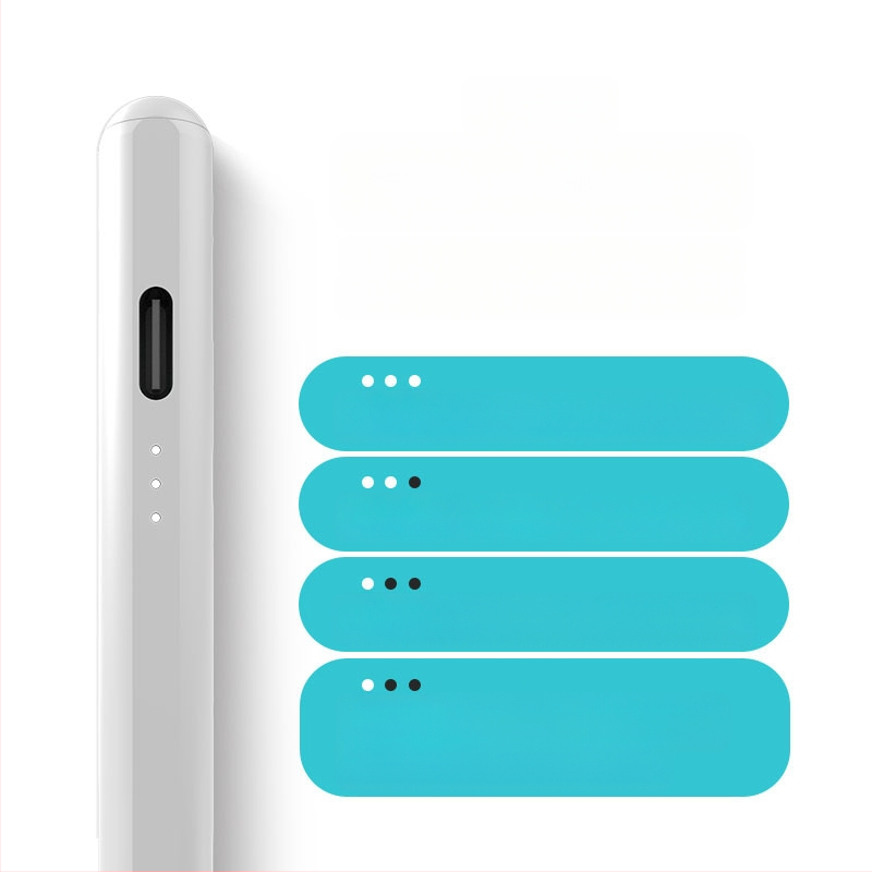 Parsonjie stylus Bluetooth cu încărcare rapidă pentru Apple iPad, carcasă metalică, prindere magnetică, stil IP/touch