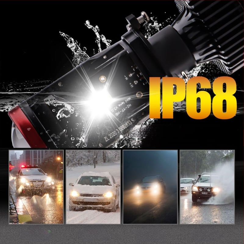 H4 CSP3570 LED prednje svjetlo, 45W, 15000 lm, 10-20V, IP68