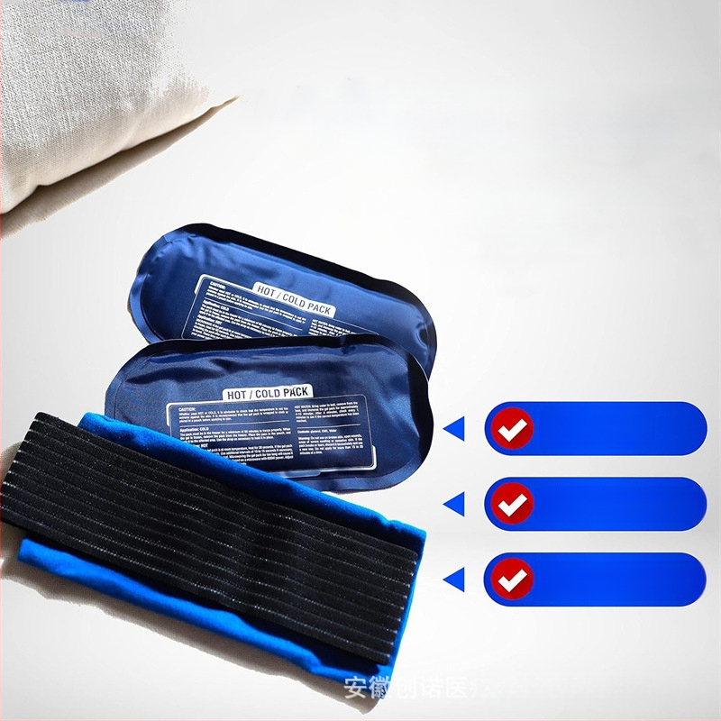 Chuangnuo Гел лед пакет за горещо и студено лечение — облекчава болки в ставите и мускулите; за коляно, рамо и врата; нейлонова конструкция; 25 броя