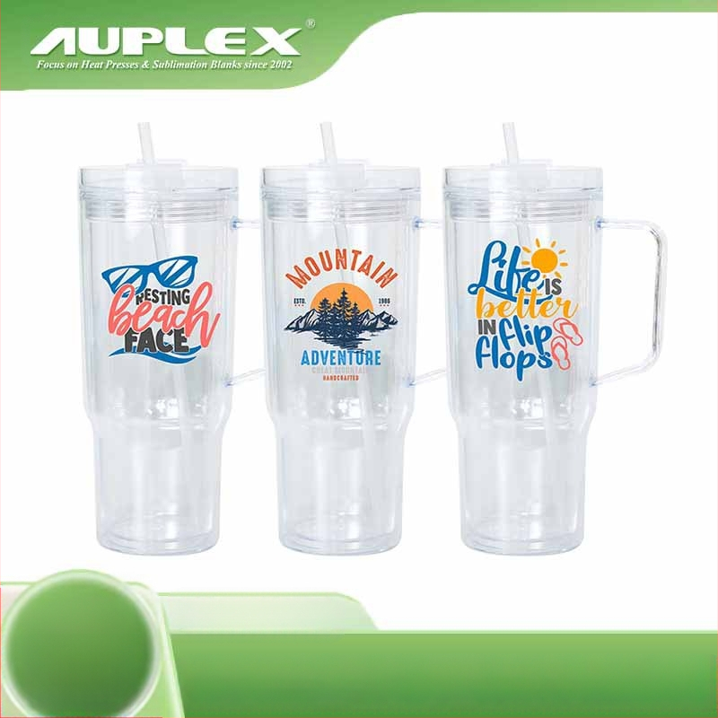 Izolēta krūze 40 oz, dubultās sienas, spīdīgais pulveris, ar salmiņu