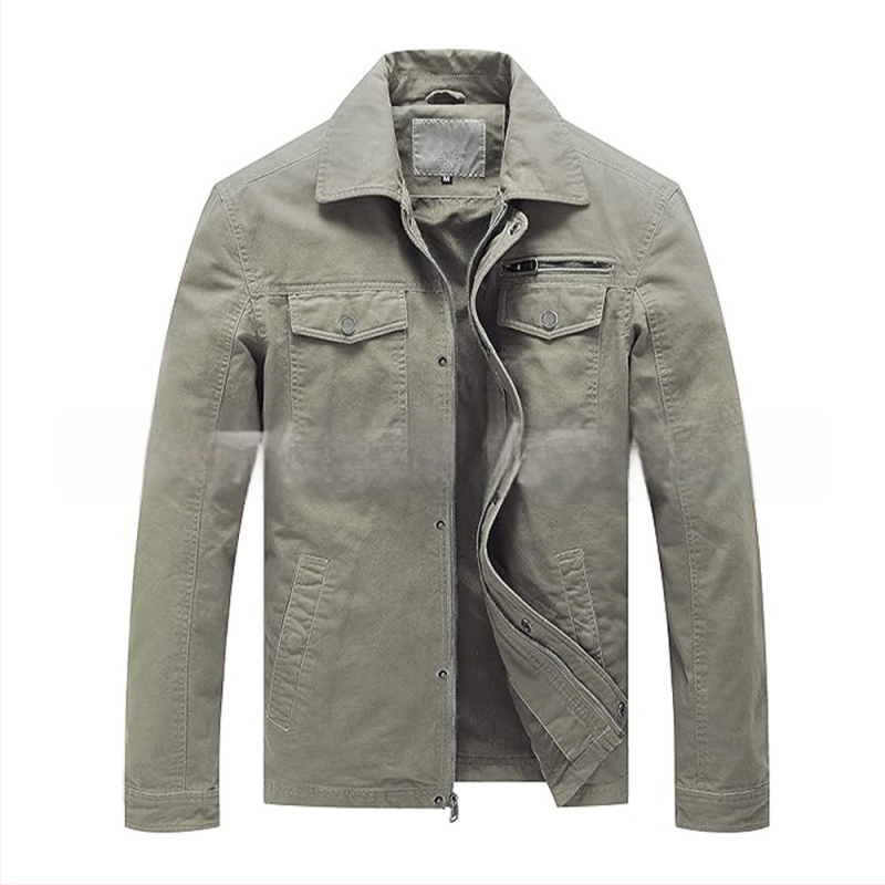 Koreai stílusú pamut kabát, vastag téli külső, laza szabás, cipzár elöl, pamut bélés