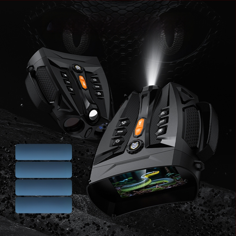 Uređaj za noćni vid s infracrvenom, dvostruka cijev, IPS HD zaslon, vanjski digitalni teleskop.