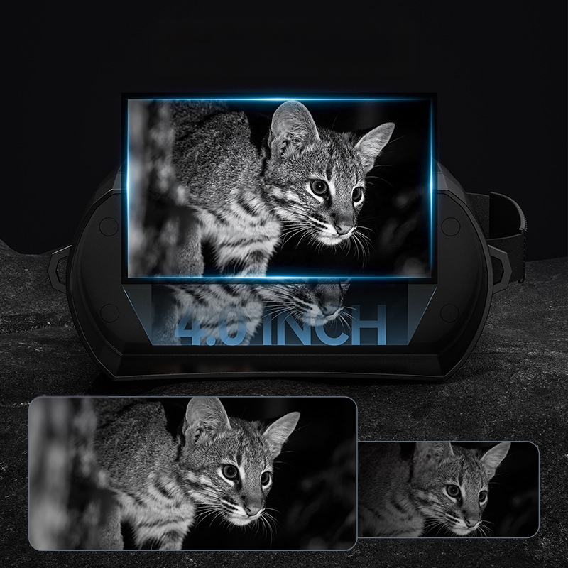 Uređaj za noćni vid s infracrvenom, dvostruka cijev, IPS HD zaslon, vanjski digitalni teleskop.