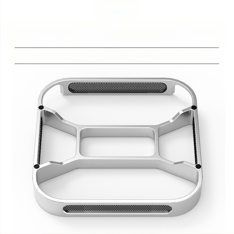 Chladišni držač za Mac mini M4/M4 Pro — aluminijska legura, stolni držač, nosivost 2–5 kg, masa 73 g