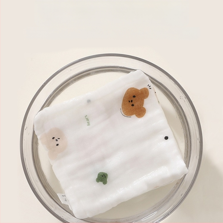 Dječji ubrus od pamuka s gazom, nježni ručnik za lice za djecu 3–8 godina