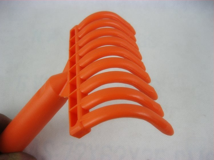 Műanyag kilencfogú gereblye, többfunkciós, kézi kerti eszköz