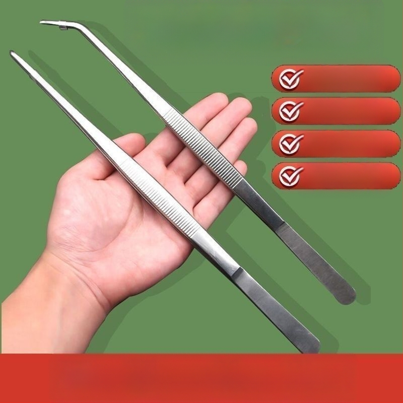 Πινέζα με οδοντωτό άκρο για φυτά ενυδρείου, έντομα και παχύφυτα – εργαλείο με επεκτεινόμενη λαβή; Άκρη: χάλυβας υψηλού άνθρακα; Λαβή: χάλυβας μεσαίου άνθρακα