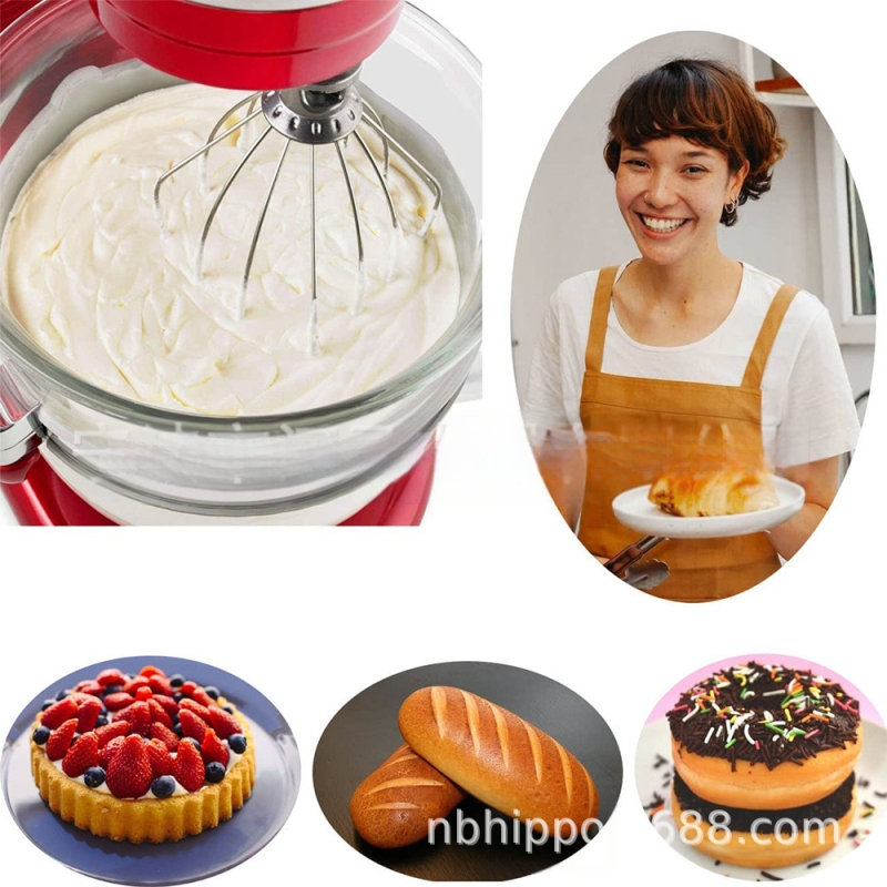 KitchenAid 6-szálas huzalos habverő tartozék, emelő tálhoz, HP-KA-23, keverés