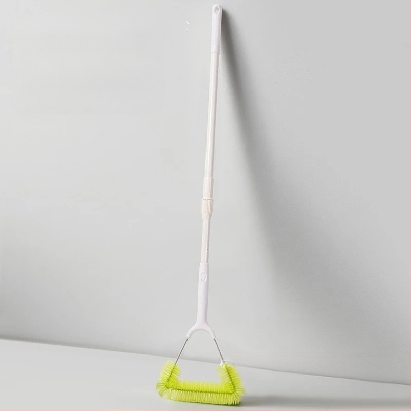 Почистваща четка за прозоречни мрежи с дълга телескопична дръжка, PP конструкция, ръчно средство за почистване на високи прозорци