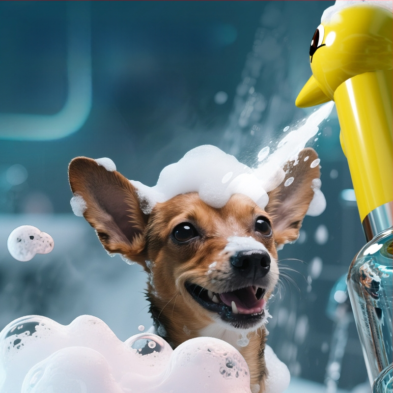 Suņu vannas putu mašīna — plastmasa, peldes/ masāžas suka, kastē 50 gab., Zīmols: Other Homes